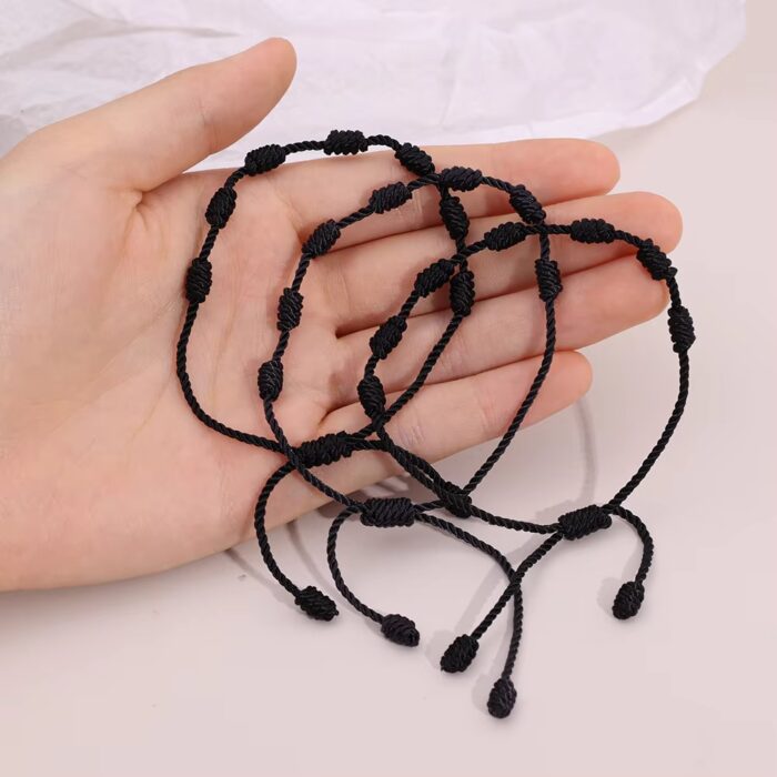 Dos Pulseras Lazos Eternos 7 Nudos - Imagen 4